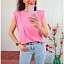 Camiseta Hombreras Chicle